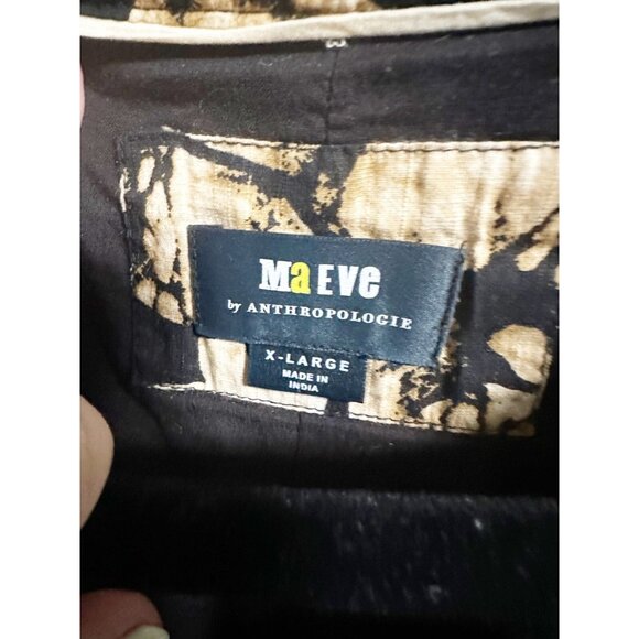 Maeve Black and Tan Botanical Maxi Dress - Picture 7 of 7